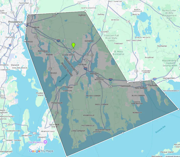 A.Levesque's Tree Care LLC service area map
